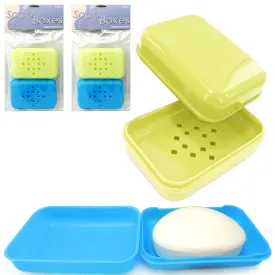 4 Bar Soap Dish Holder Drain Tray Home Bathroom Shower Storage Container Plate
