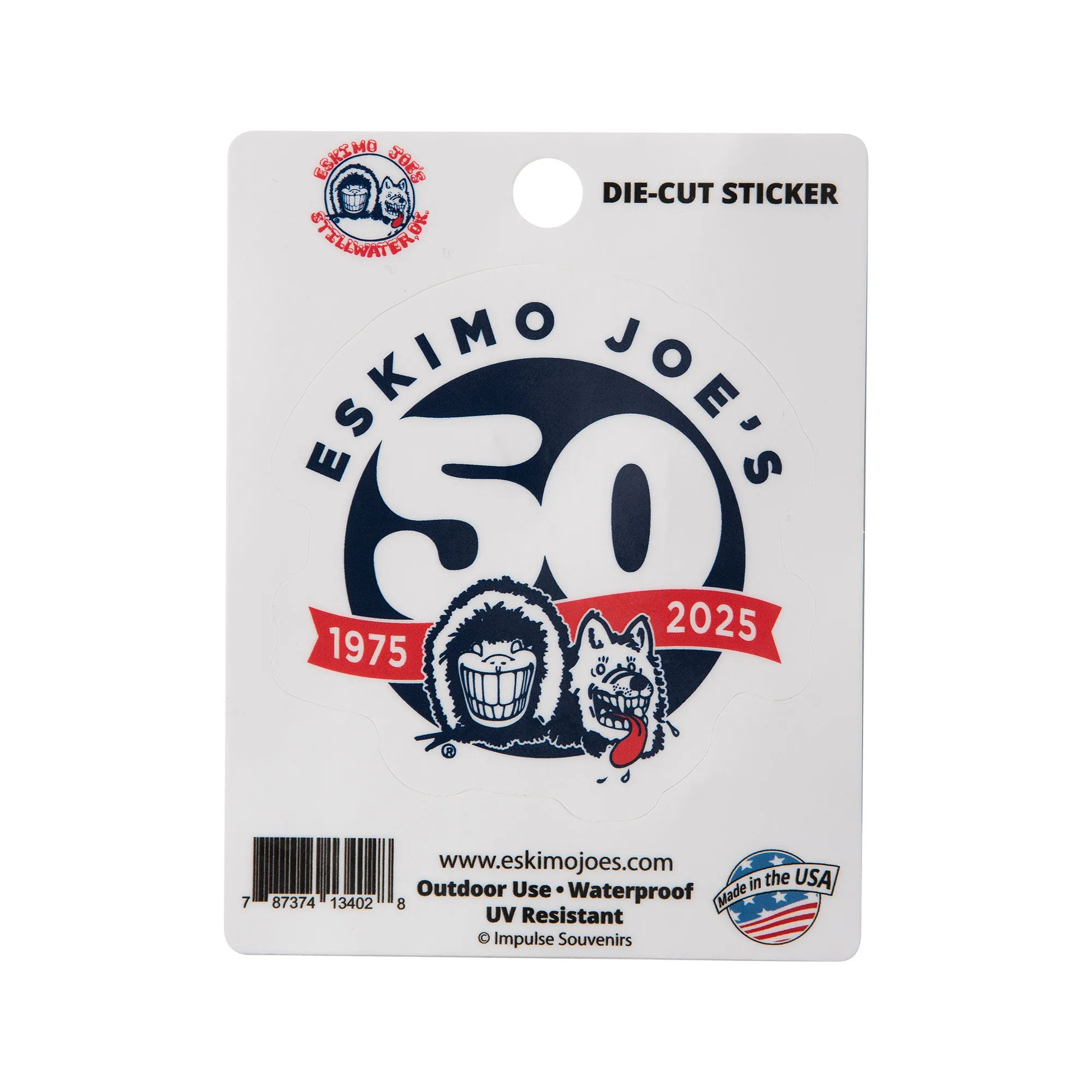 50TH DIE CUT STICKER - FDCS