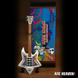 Axe Heaven Bootsy Collins Parliament Funkadelic Space Bass Mini Bass Guitar Replica Collectible