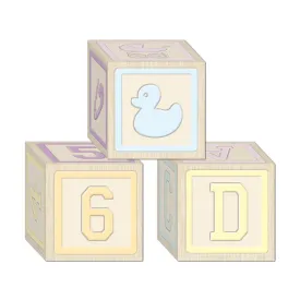 Baby Blocks Favor Boxes (3 per Package)