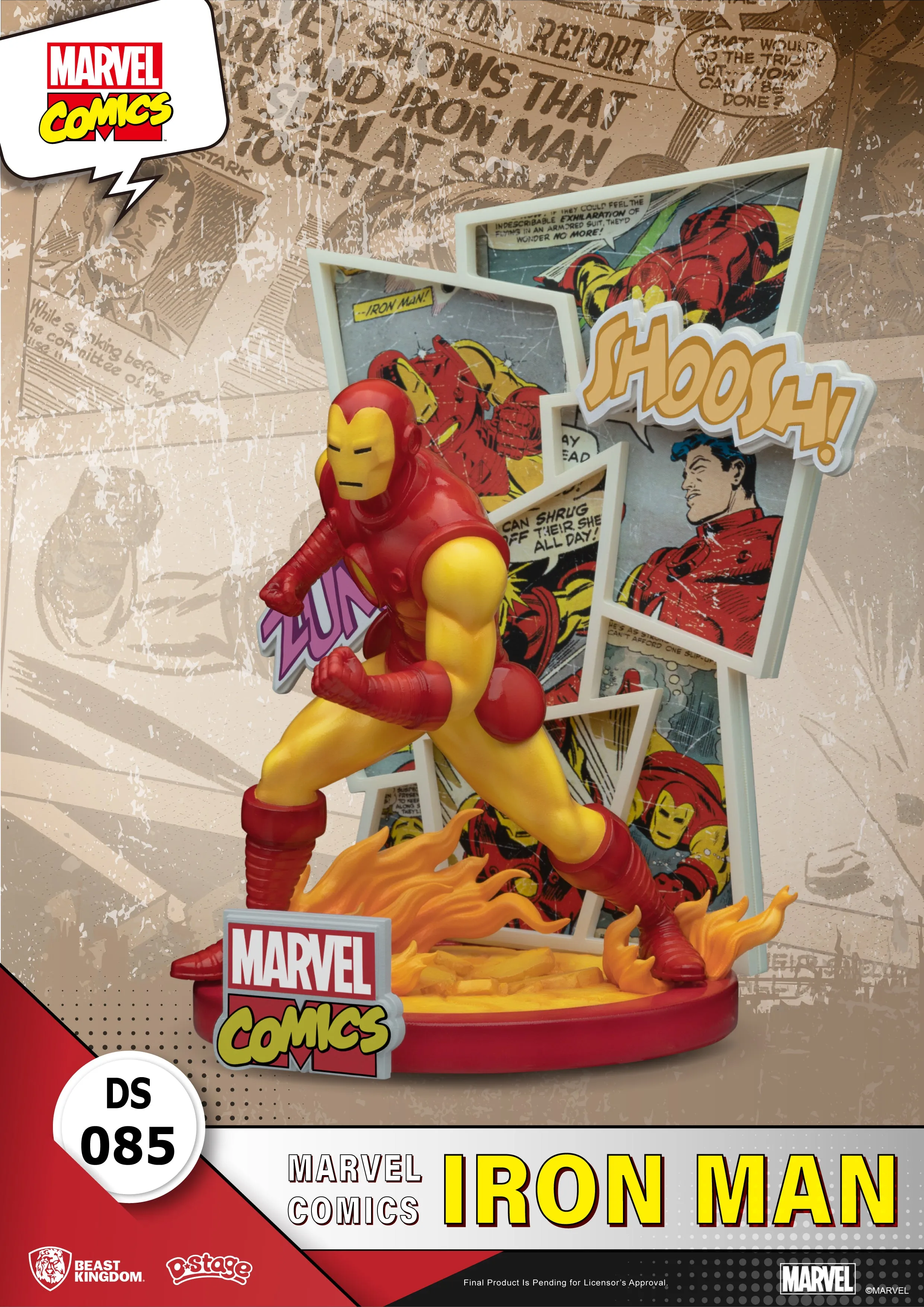 Beast Kingdom DS-085 Marvel Comics Iron Man Diorama Stage D-Stage Figure Statue