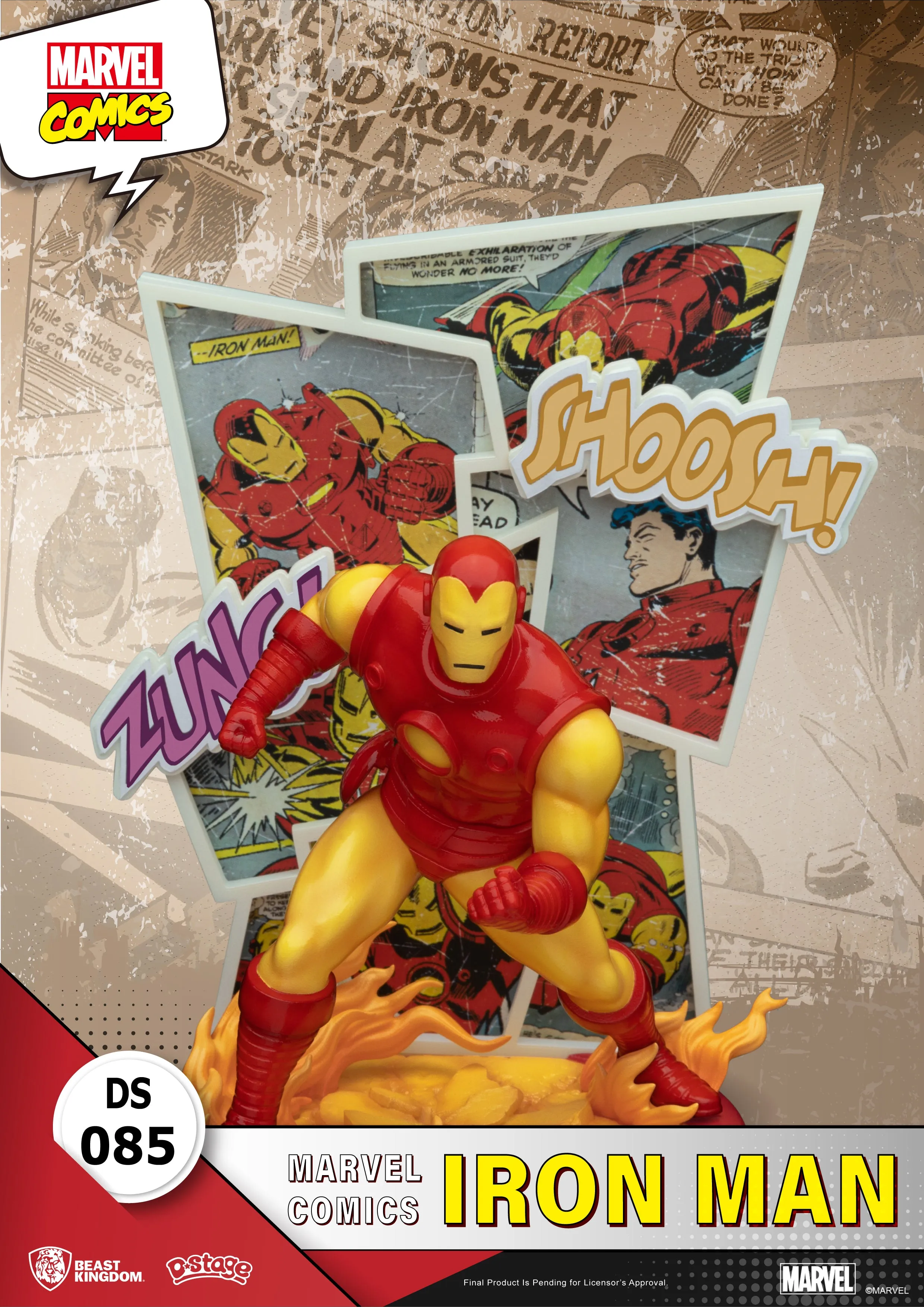 Beast Kingdom DS-085 Marvel Comics Iron Man Diorama Stage D-Stage Figure Statue