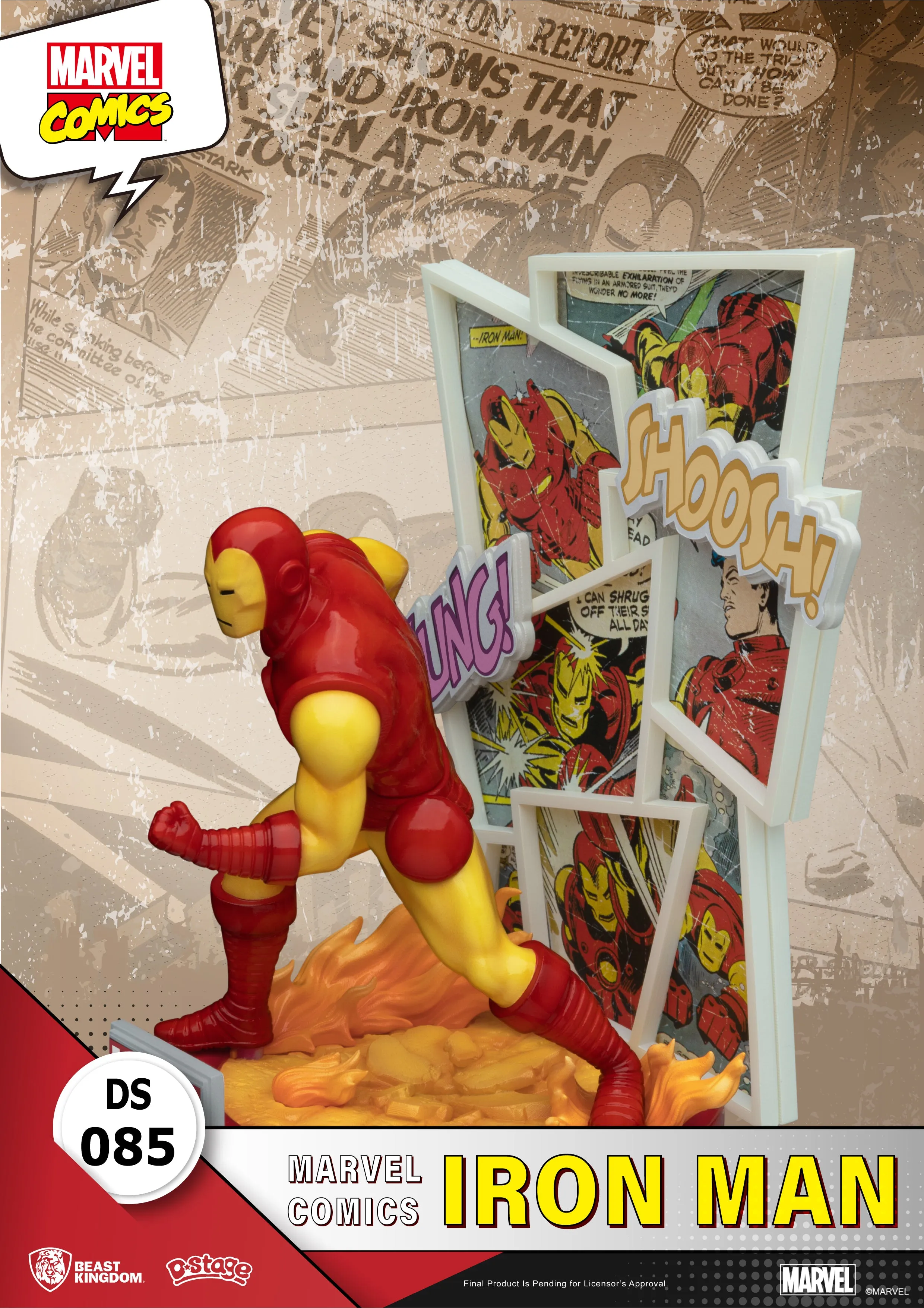 Beast Kingdom DS-085 Marvel Comics Iron Man Diorama Stage D-Stage Figure Statue