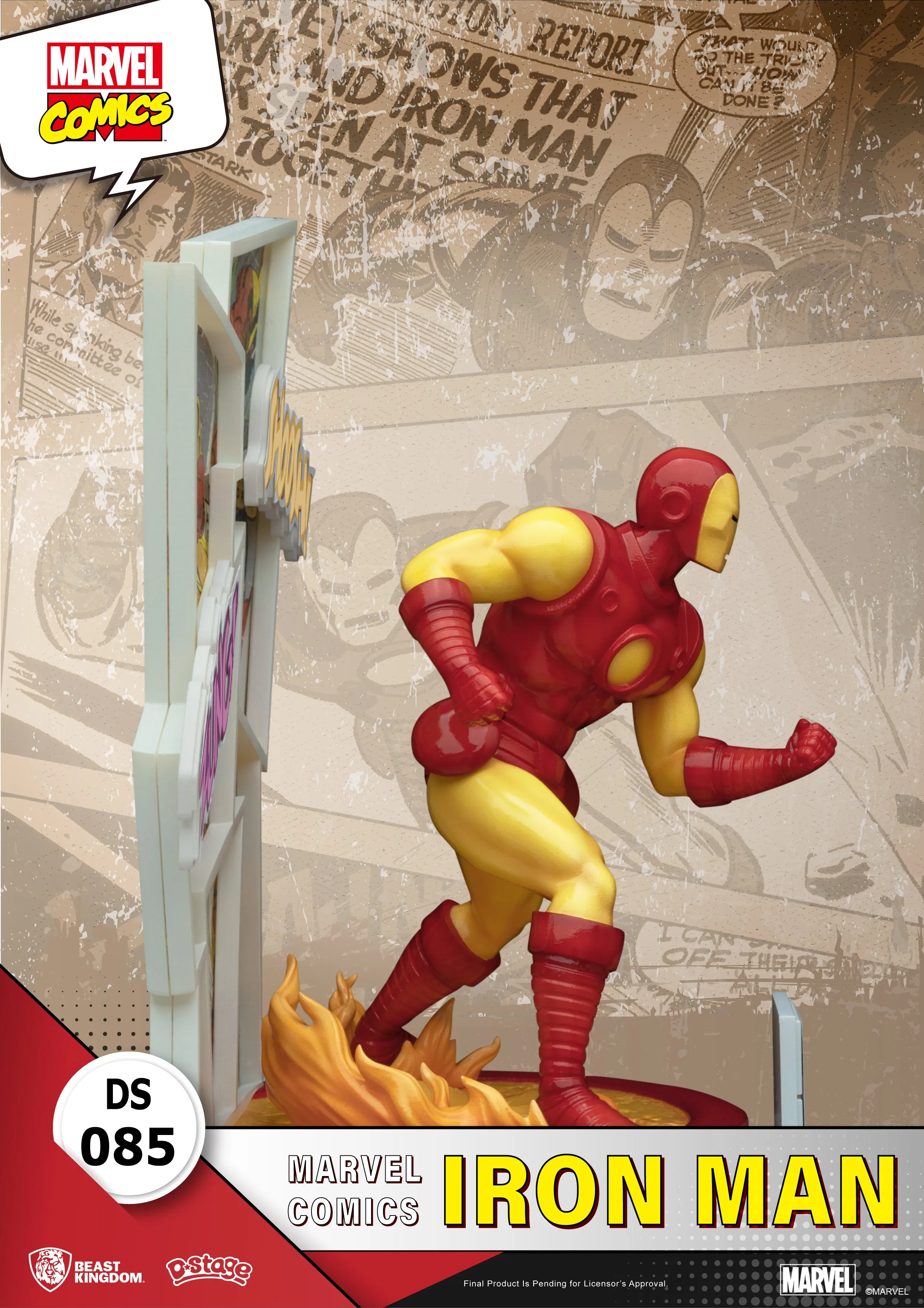 Beast Kingdom DS-085 Marvel Comics Iron Man Diorama Stage D-Stage Figure Statue