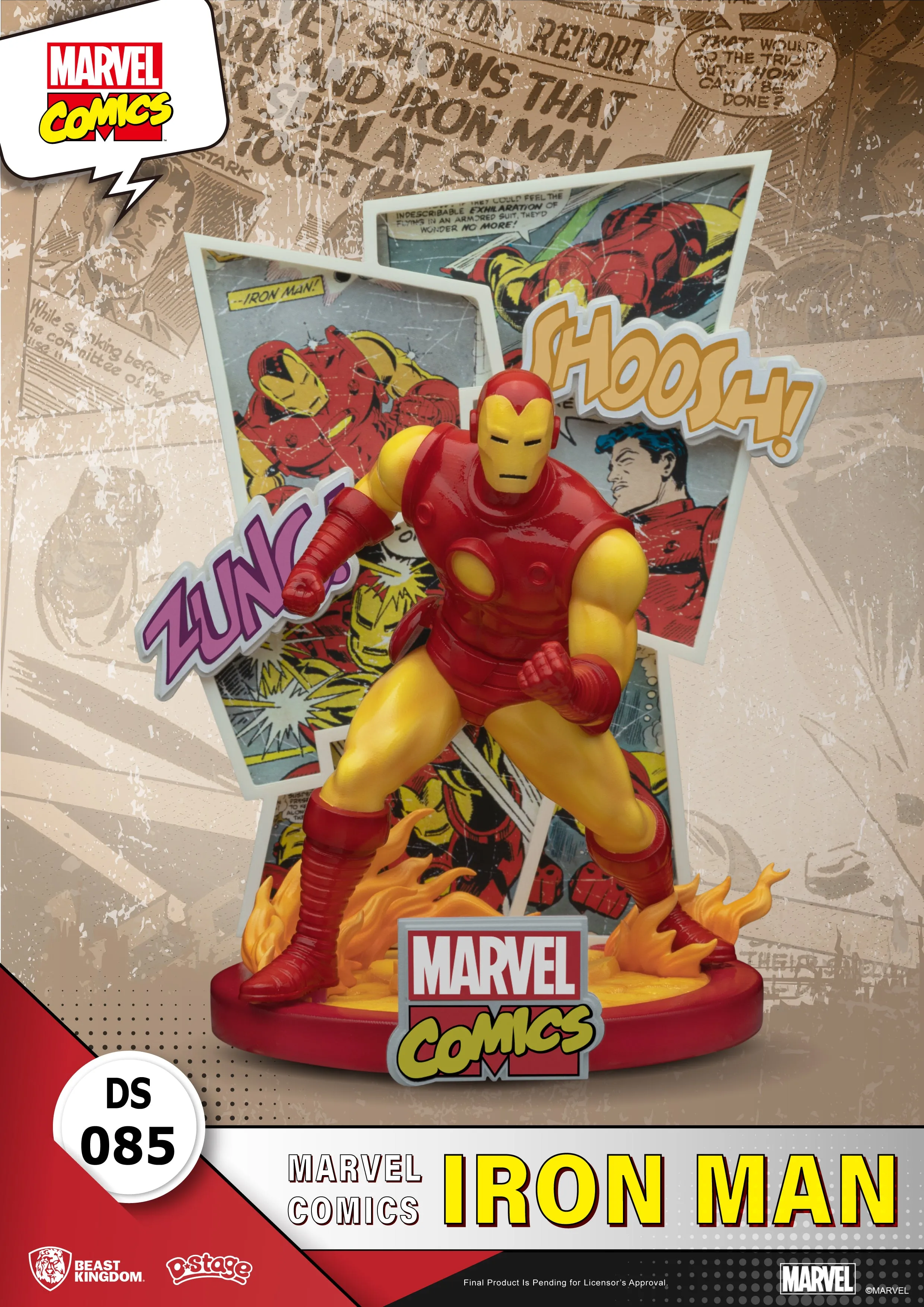 Beast Kingdom DS-085 Marvel Comics Iron Man Diorama Stage D-Stage Figure Statue