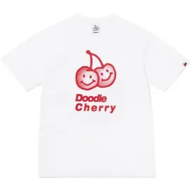 BIG DOODLE CHERRY T-SHIRTS KH (WHITE)