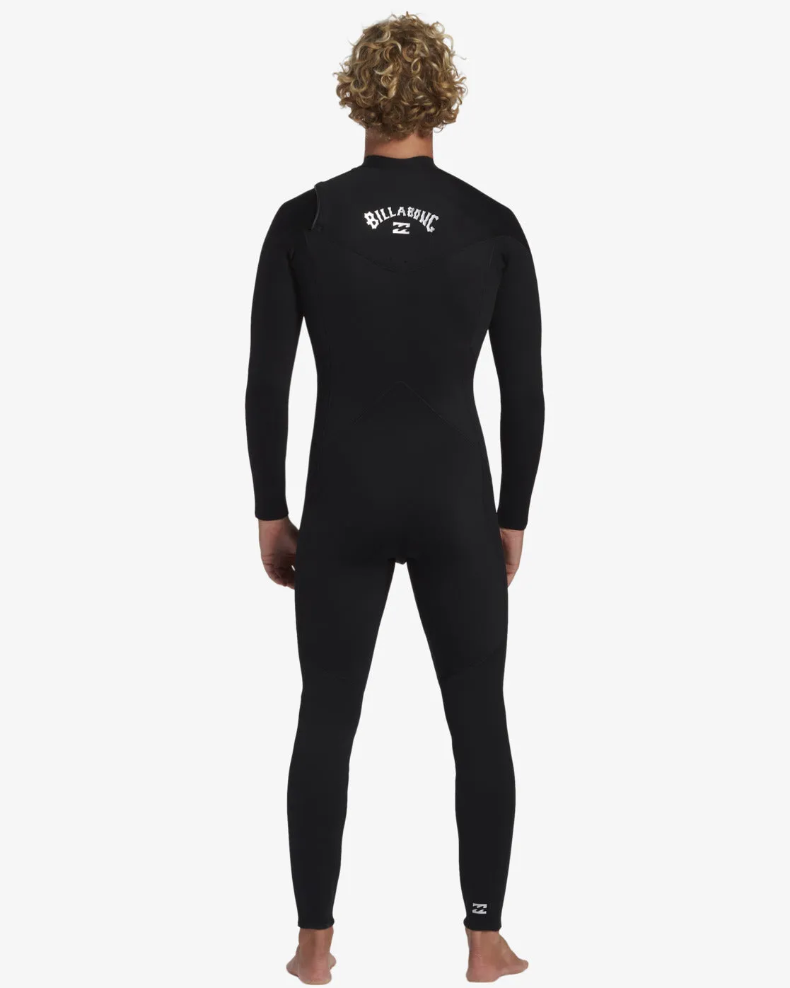 Billabong Men's Foil 3/2mm Chest Zip Wetsuit Black ABYW100243-BLK