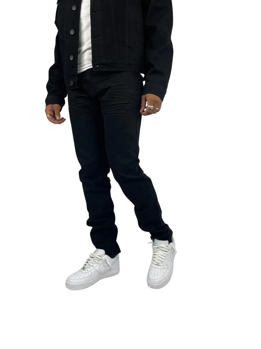 Blind Trust - Slim Fit Stretch Twill Jeans - Black (BTP19800)