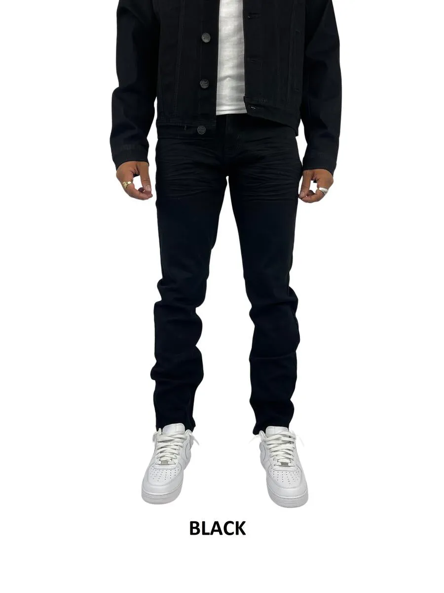 Blind Trust - Slim Fit Stretch Twill Jeans - Black (BTP19800)