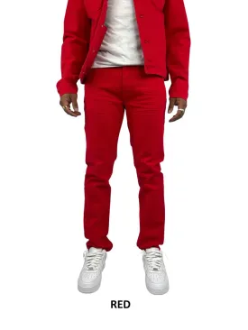 Blind Trust - Slim Fit Stretch Twill Jeans - Red (BTP19800)