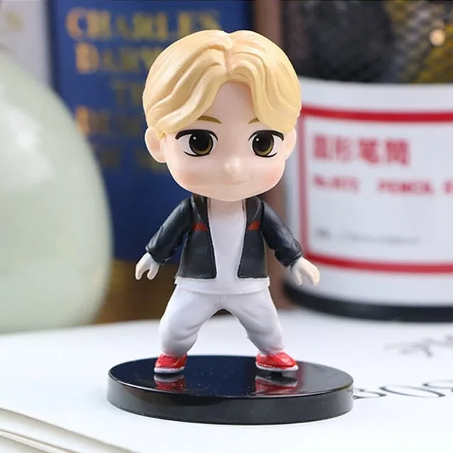 BTS BT21 Bangtan Boys Set of 7 Action Figures KPOP Star Model F |7 Cms|