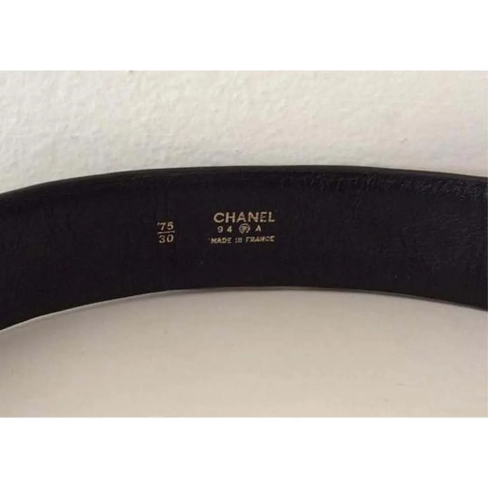 Chanel Belt Bag Rare Vintage 90s Mini Fanny Pack Waist Black Leather Baguette