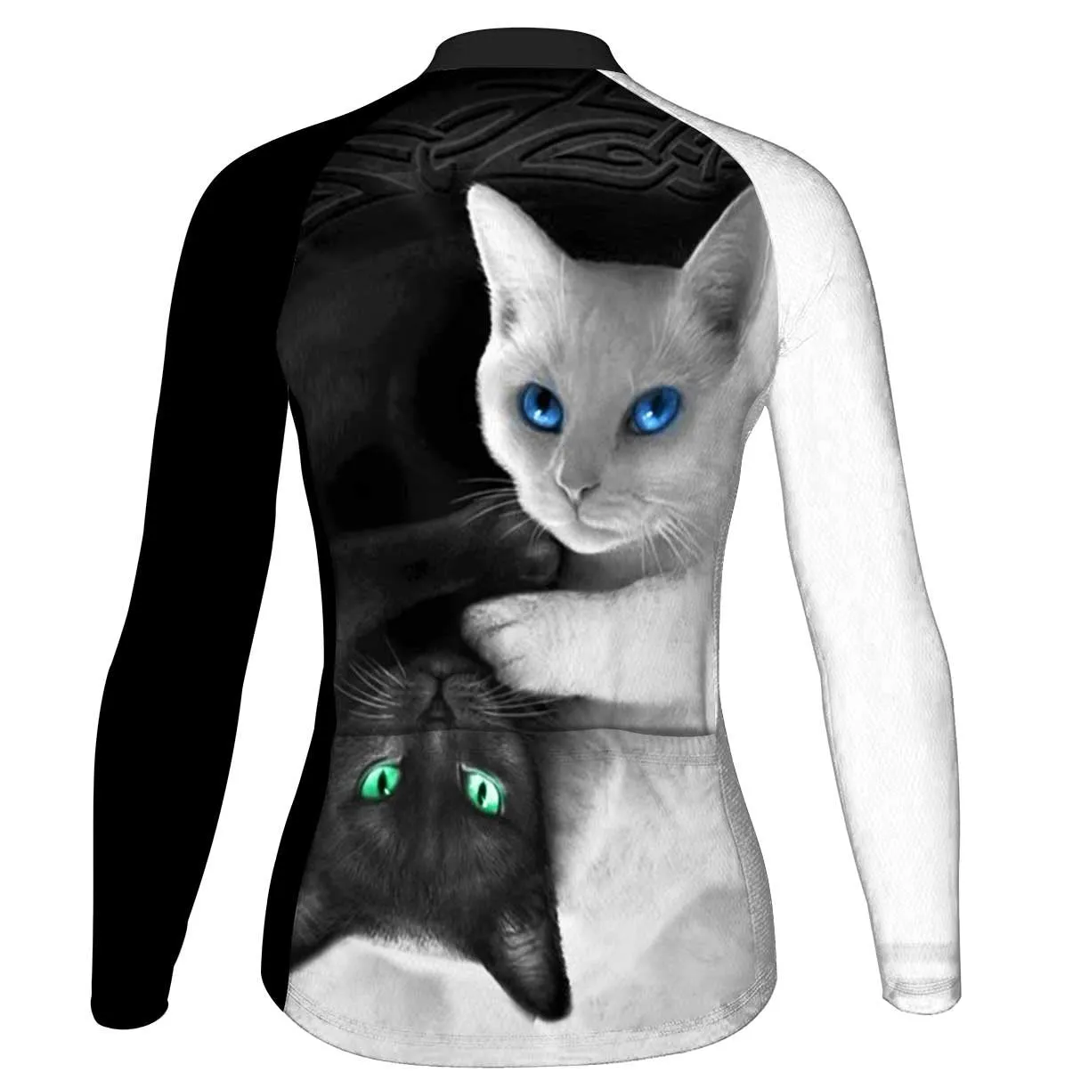 Colorful Cat Long Sleeve Cycling Jersey for Women