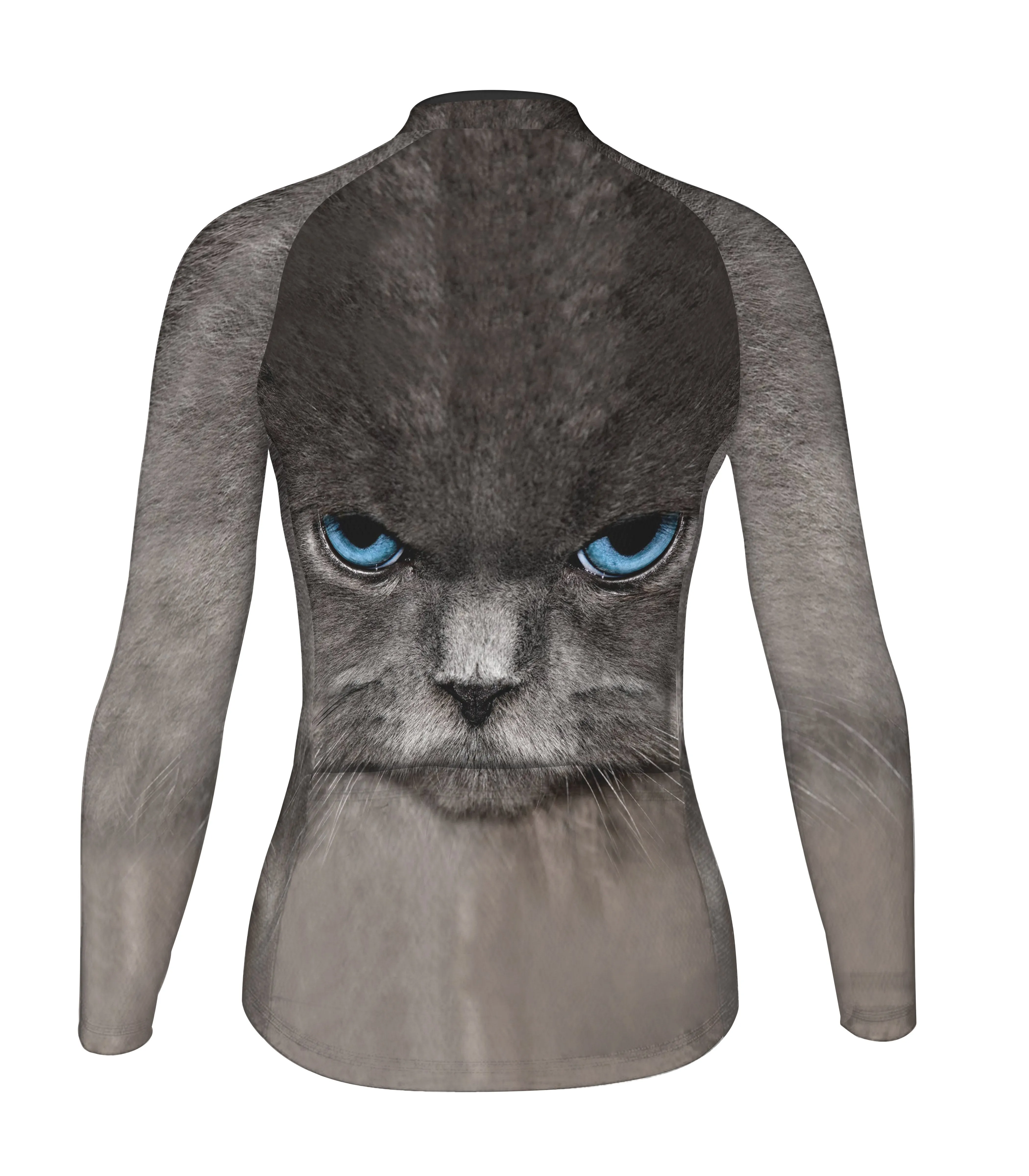 Colorful Cat Long Sleeve Cycling Jersey for Women