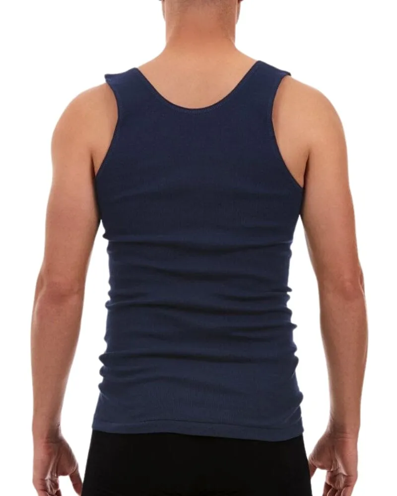 Cotton Singlet - Navy
