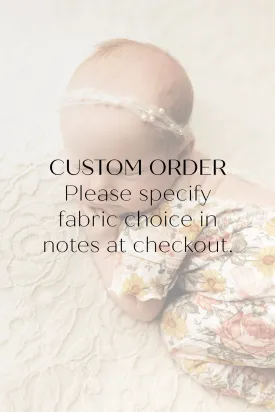 CUSTOM Newborn Madelyn Romper- MADE TO ORDER