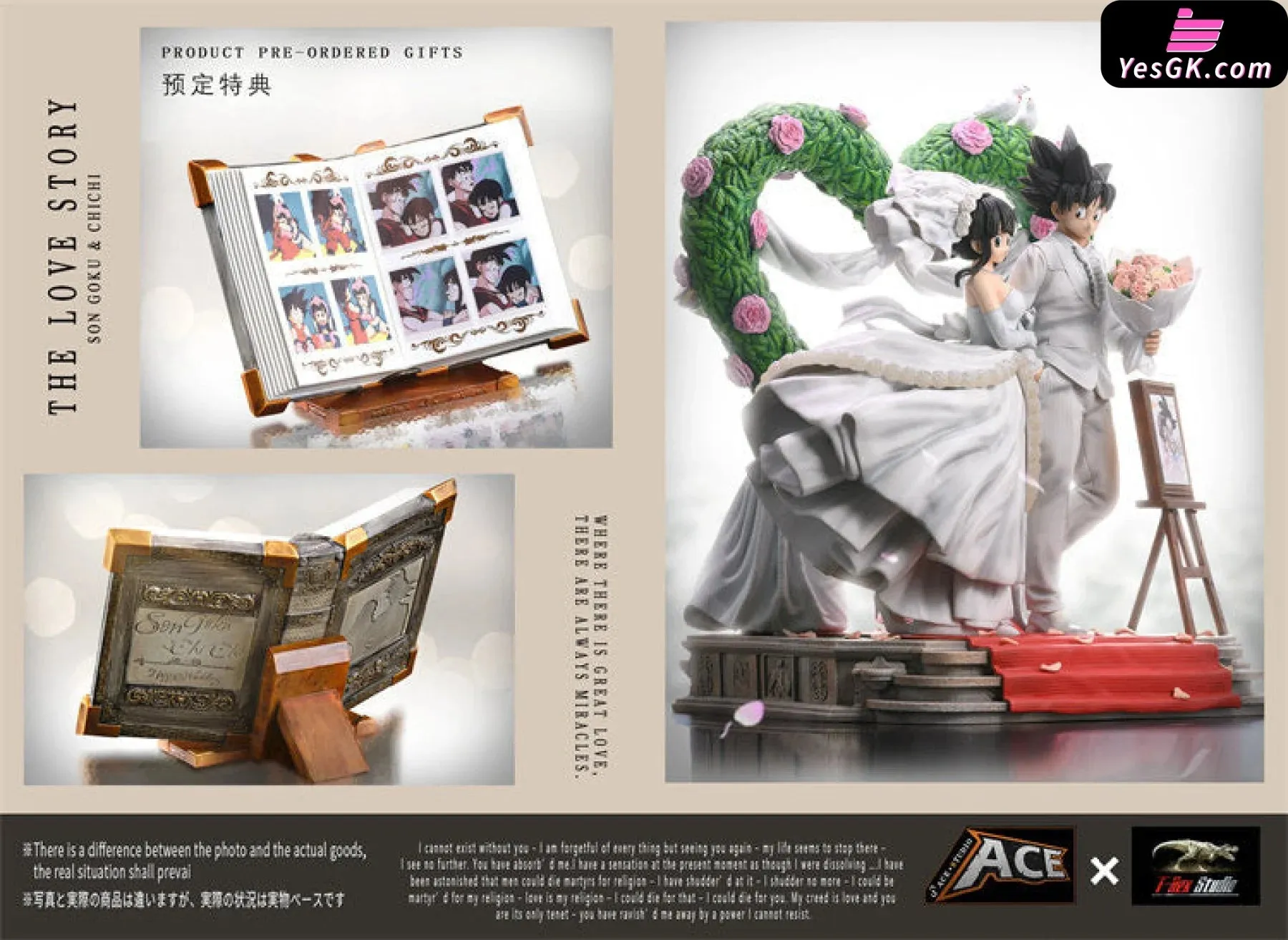 Dragon Ball Goku And Chichi Resin Statue - Ace Studio X T-Rex Studio [In Stock]