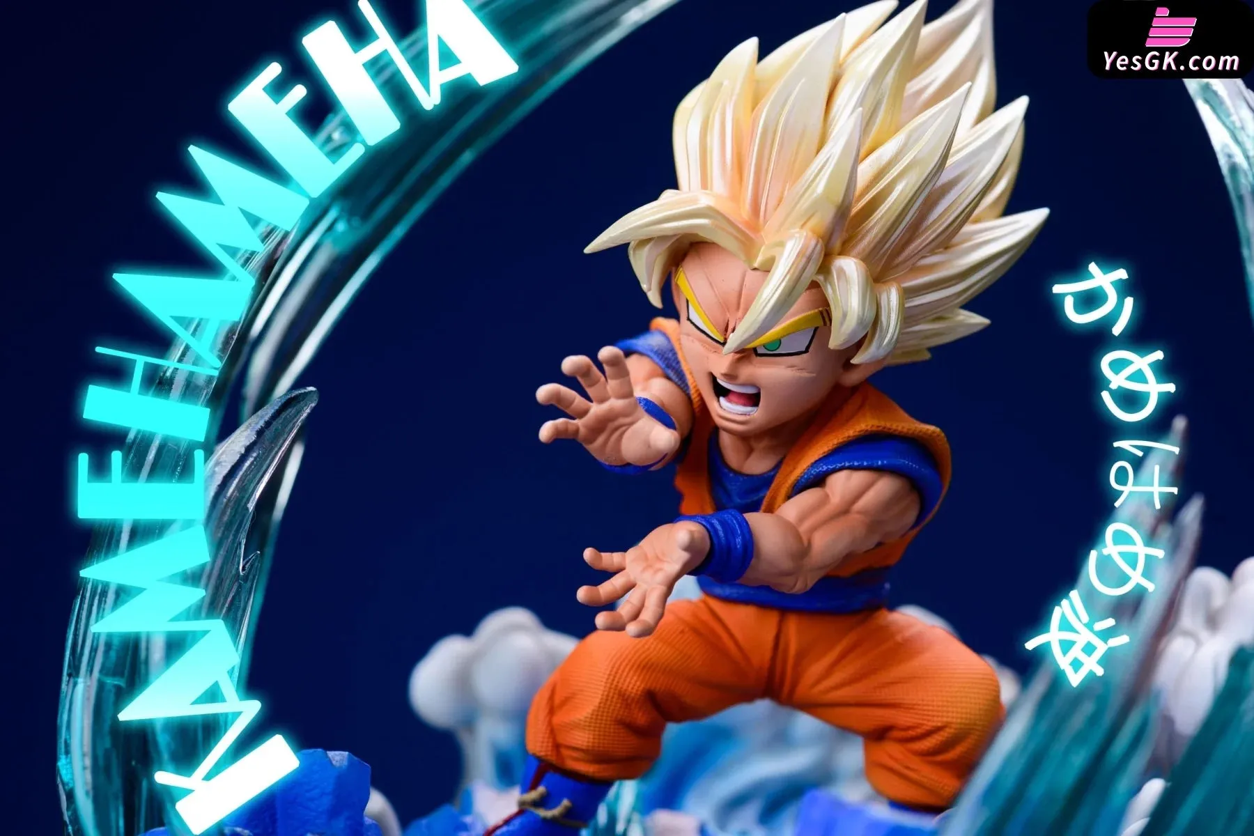 Dragon Ball Goku and Gohan Kamehameha Resin Statue - League Studio [In Stock]