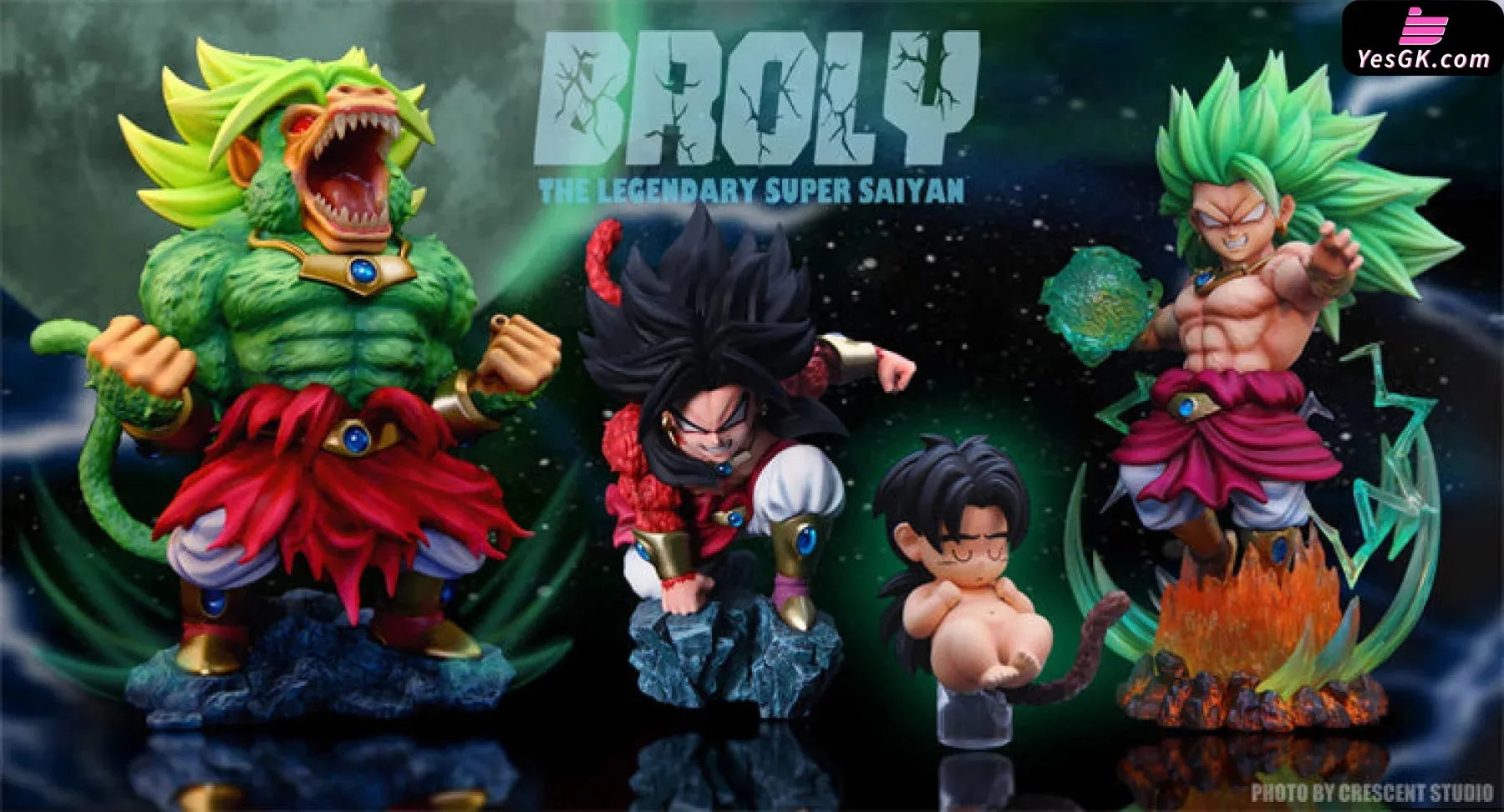 Dragon Ball Super Saiyan 3 Broly Resin Statue - Crescent Studio [In-Stock]