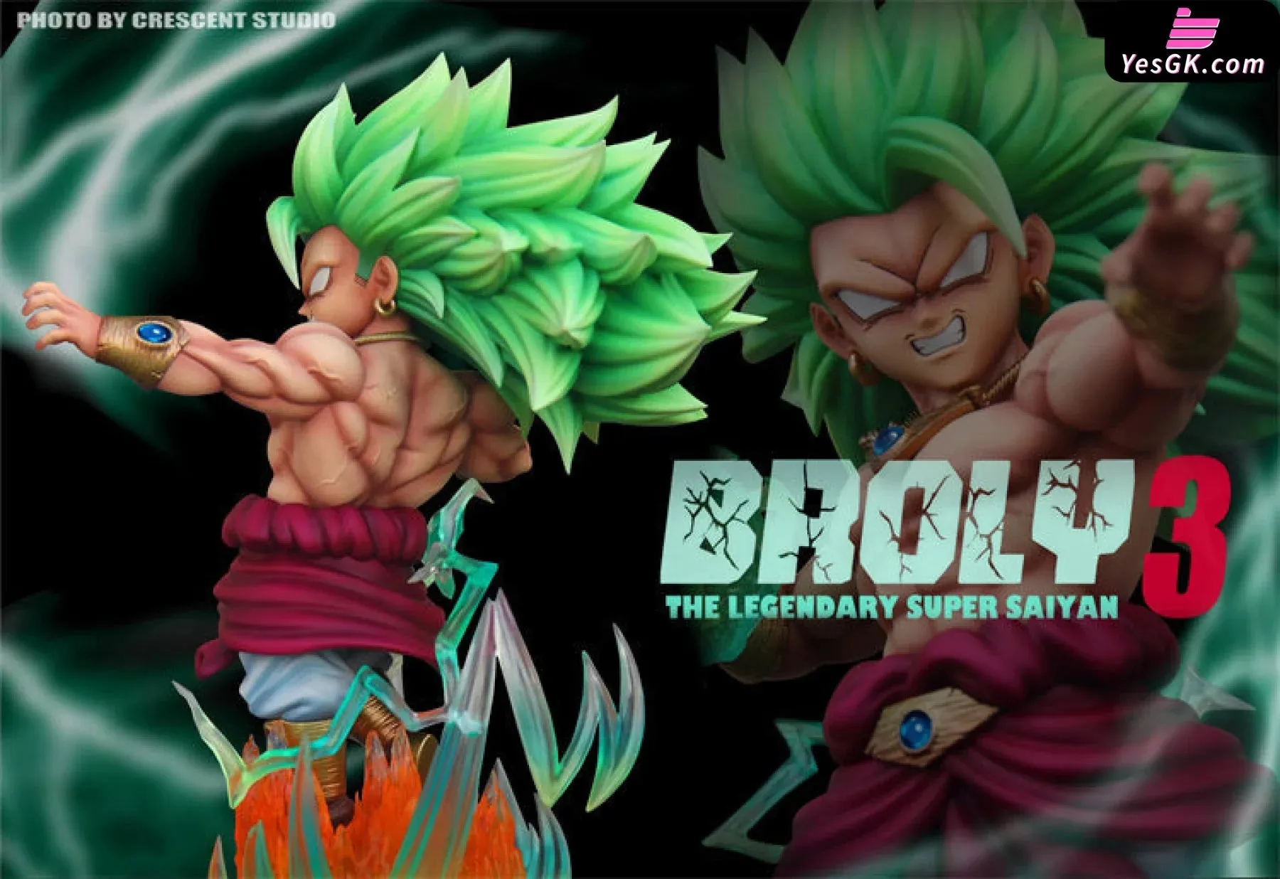 Dragon Ball Super Saiyan 3 Broly Resin Statue - Crescent Studio [In-Stock]
