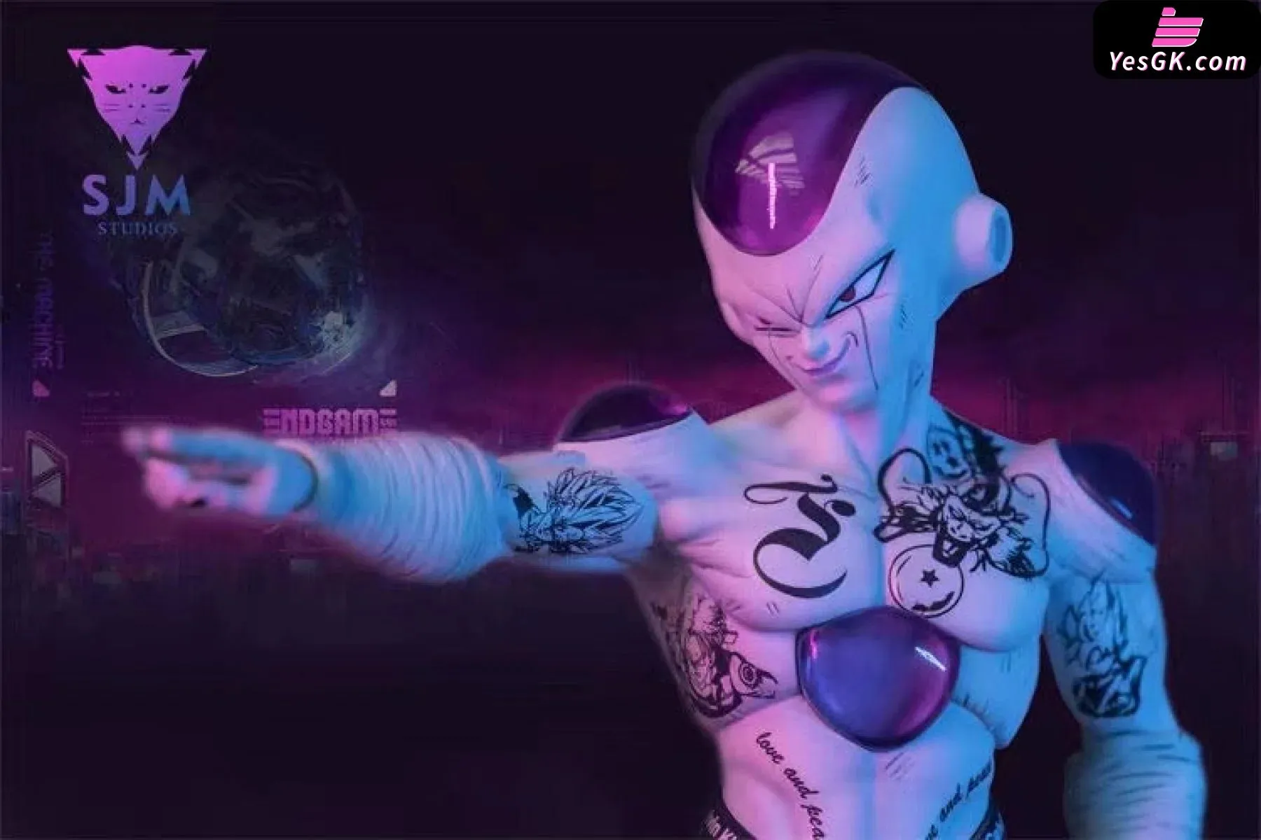 Dragon Ball Tattoo Frieza Resin Statue - SJM Studios [Pre-Order Closed]
