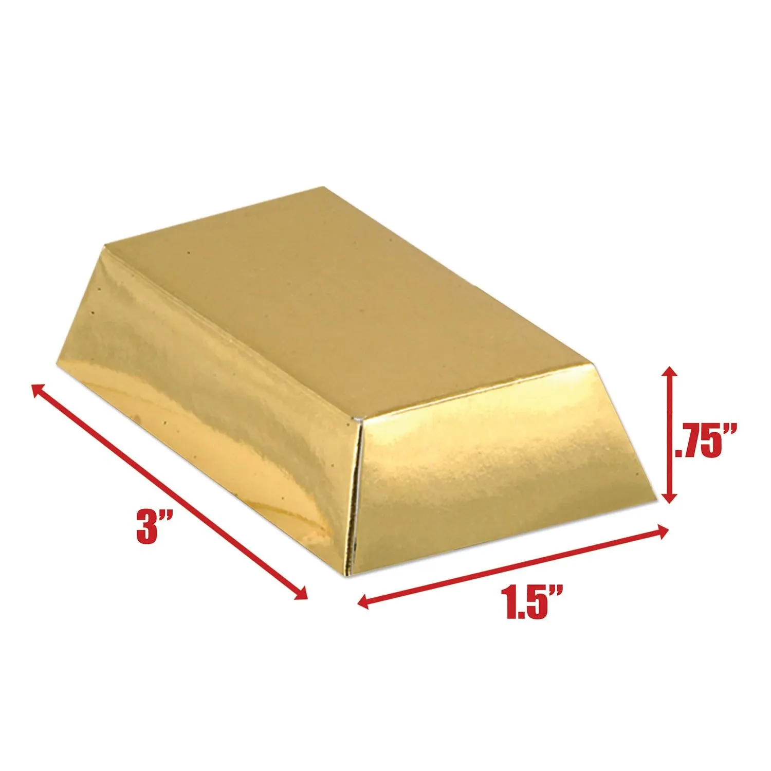 Foil Gold Bar Party Favor Boxes (12 per Package)