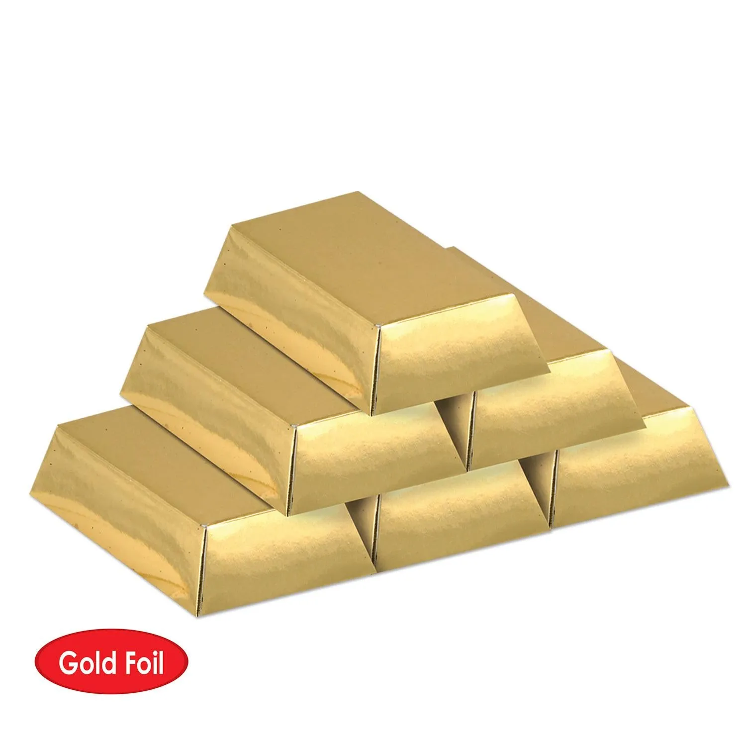 Foil Gold Bar Party Favor Boxes (12 per Package)
