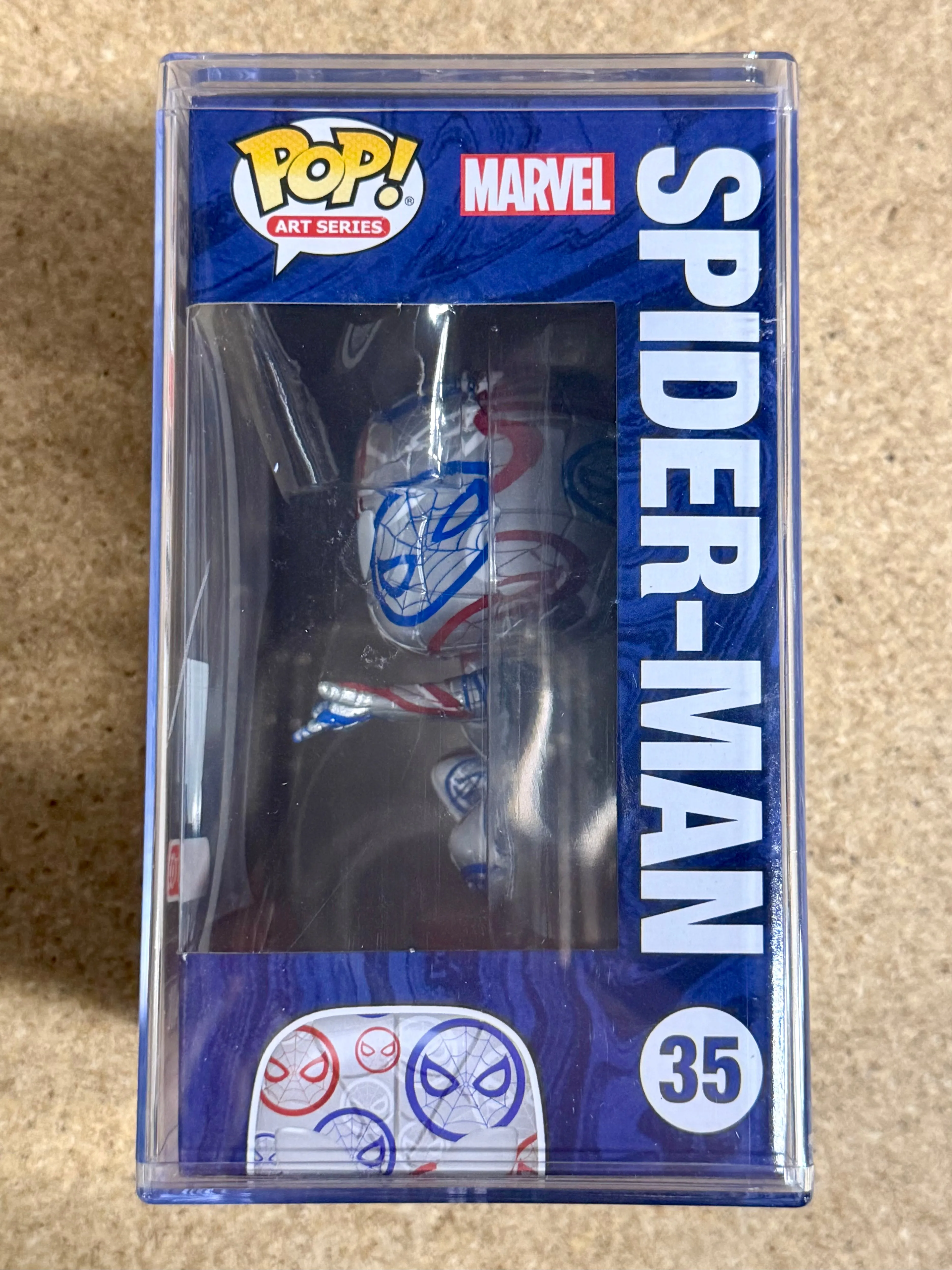 Funko Pop! Marvel Spider-Man #35 Art Series Target Vaulted Exclusive In Hard Stack