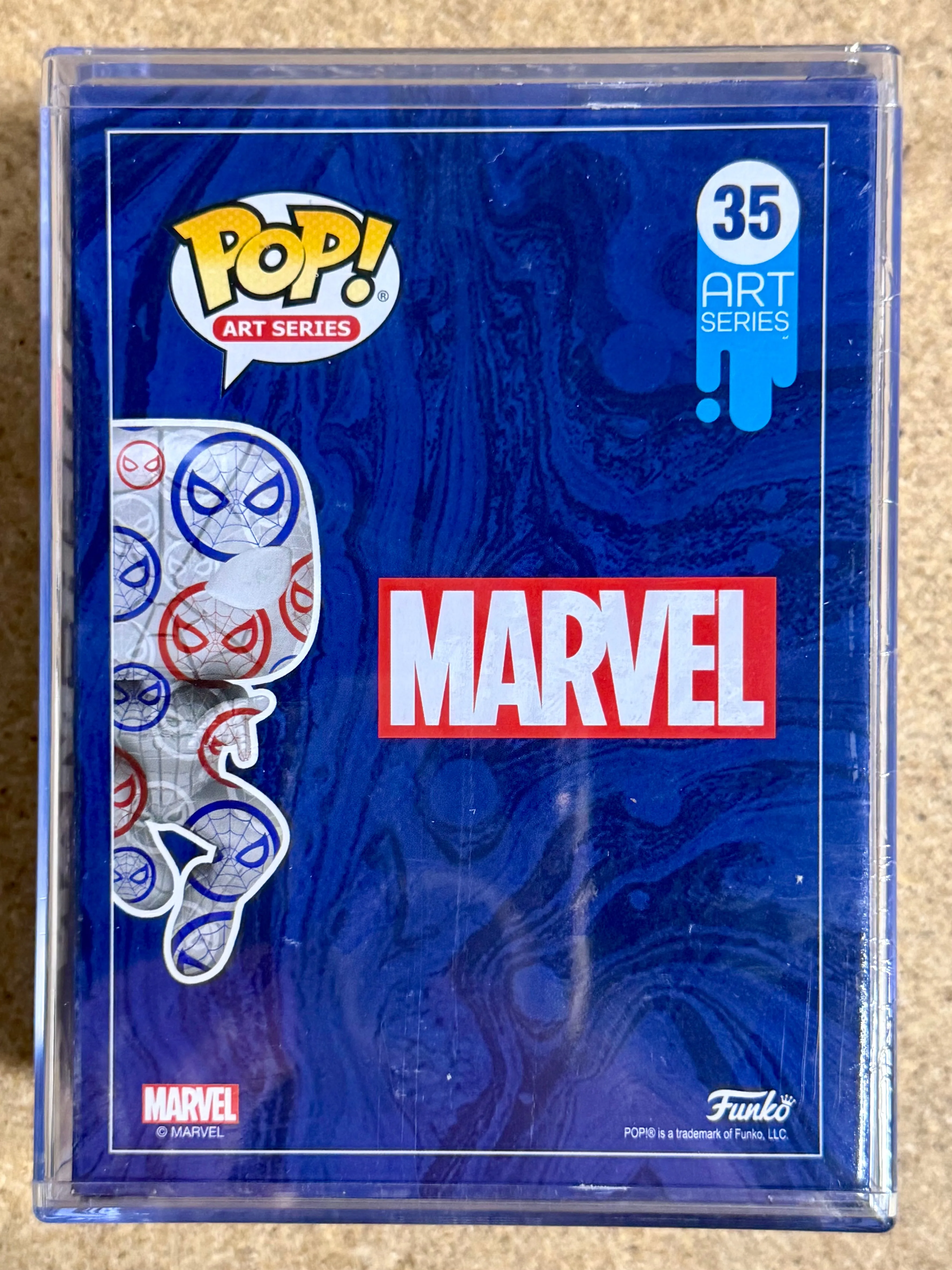 Funko Pop! Marvel Spider-Man #35 Art Series Target Vaulted Exclusive In Hard Stack