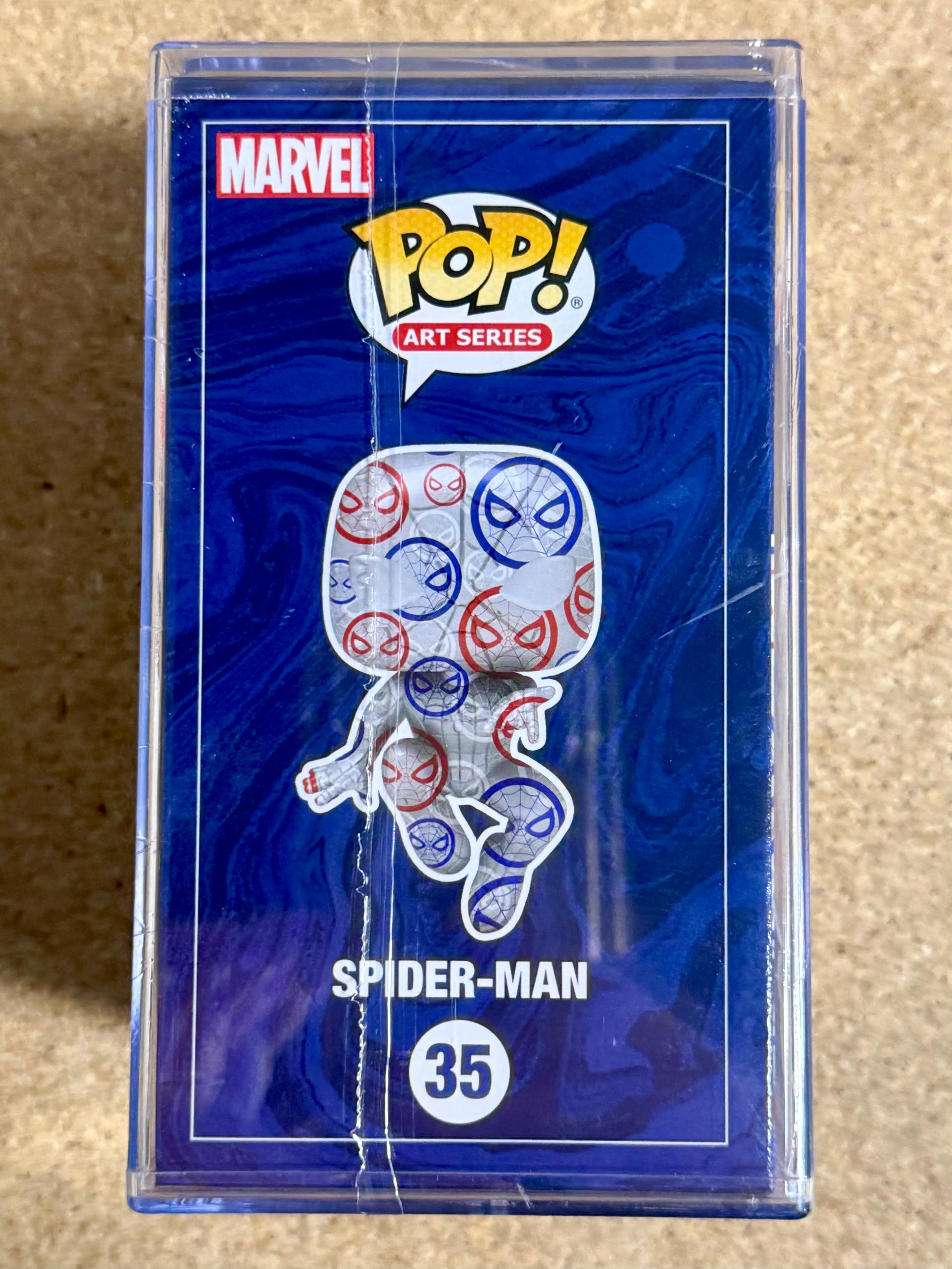Funko Pop! Marvel Spider-Man #35 Art Series Target Vaulted Exclusive In Hard Stack
