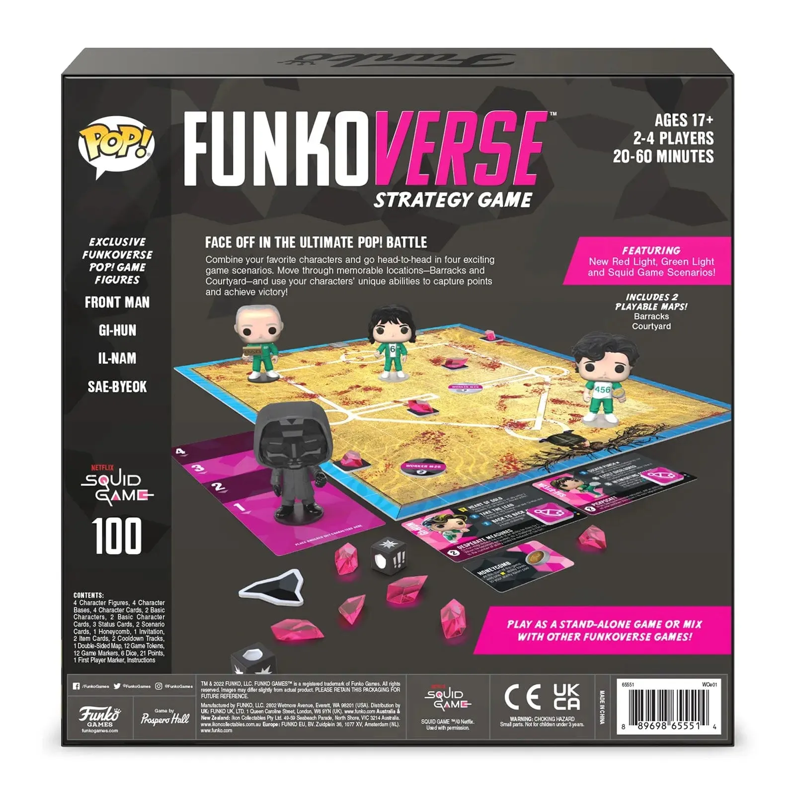 Funkoverse Strategy Game Squid Game 100 4 Figure Pack Age 17 