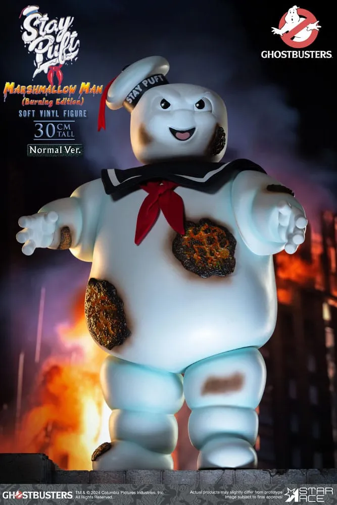 Ghostbusters Soft Vinyl Statue Stay Puft Marshmallow Man Burning Edition Normal Version 30 Cm