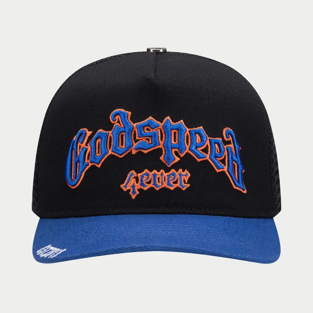 GS Forever Trucker Hat (Black/Blue/Orange) - GSFRTHTBLKBLOR