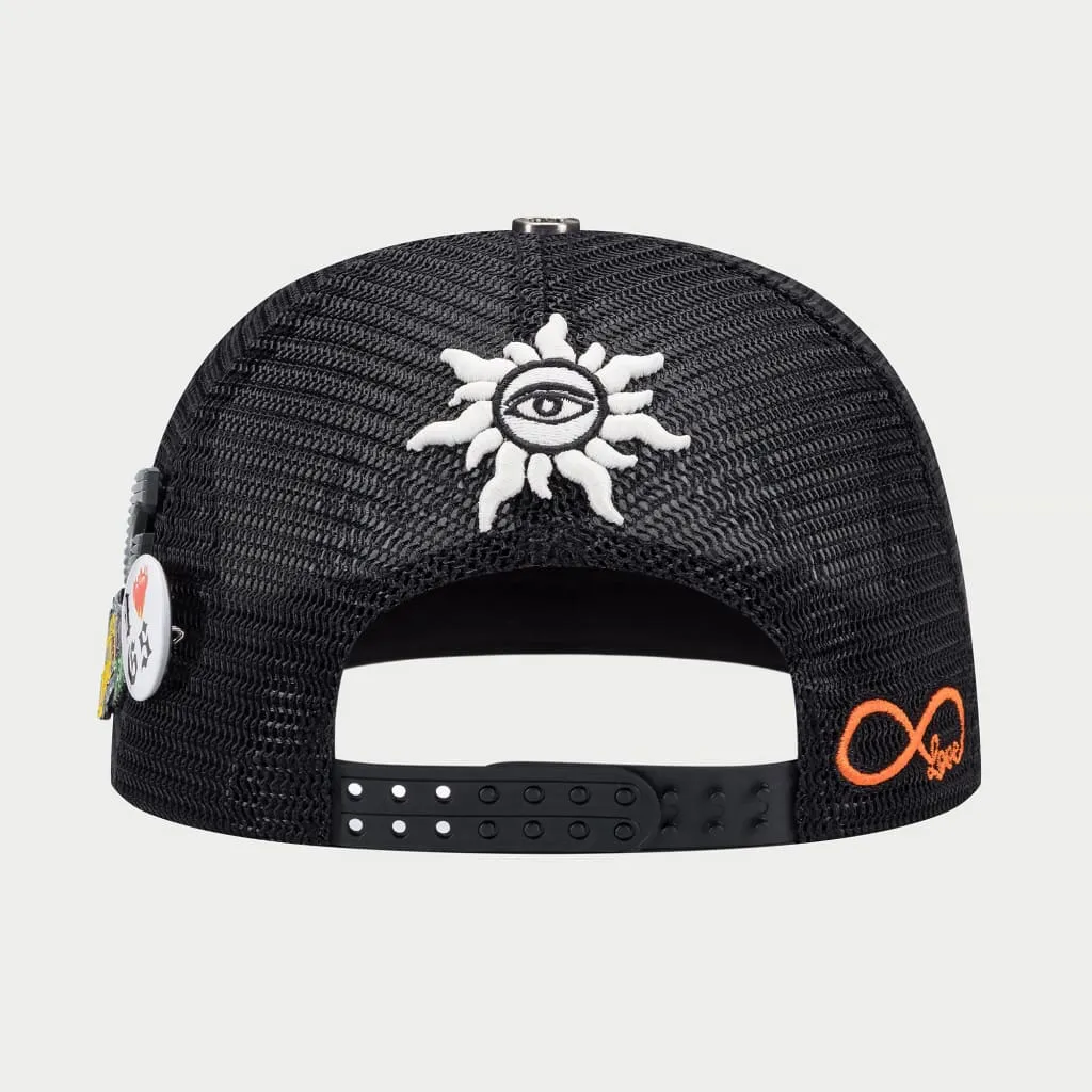 GS Forever Trucker Hat (Black/Blue/Orange) - GSFRTHTBLKBLOR
