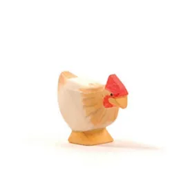 Hen - Ochre Standing by Ostheimer Wooden Toys