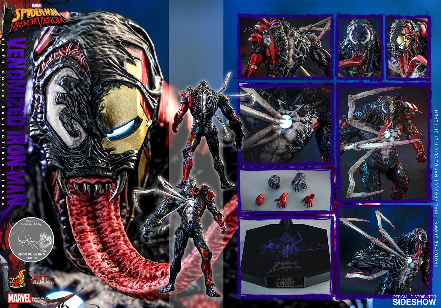 Hot Toys - Marvel's Spider-Man Maximum Venom - Venomized Iron Man