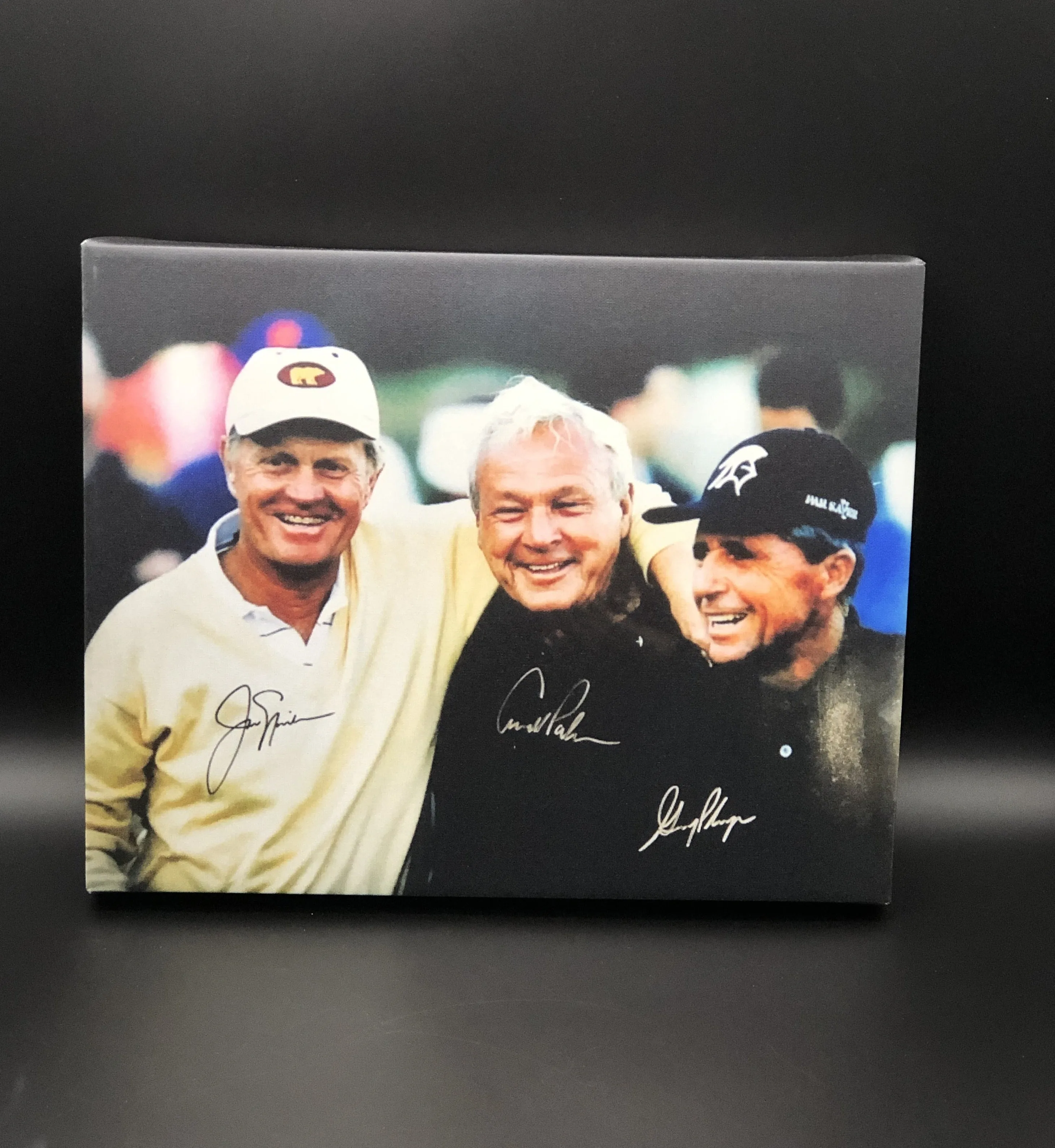 Jack Nicklaus, Gary Player & Arnold Palmer Facsimile Autograph 11x14 Canvas Print Wall Art