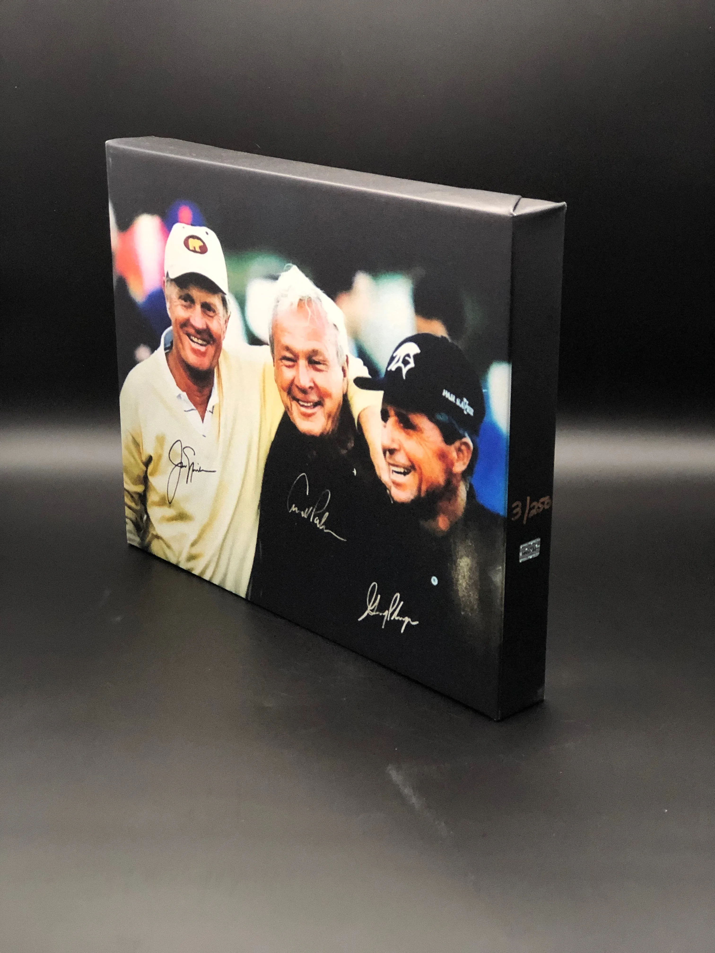 Jack Nicklaus, Gary Player & Arnold Palmer Facsimile Autograph 11x14 Canvas Print Wall Art