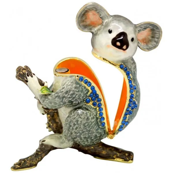 Jewelled Koala Trinket Box
