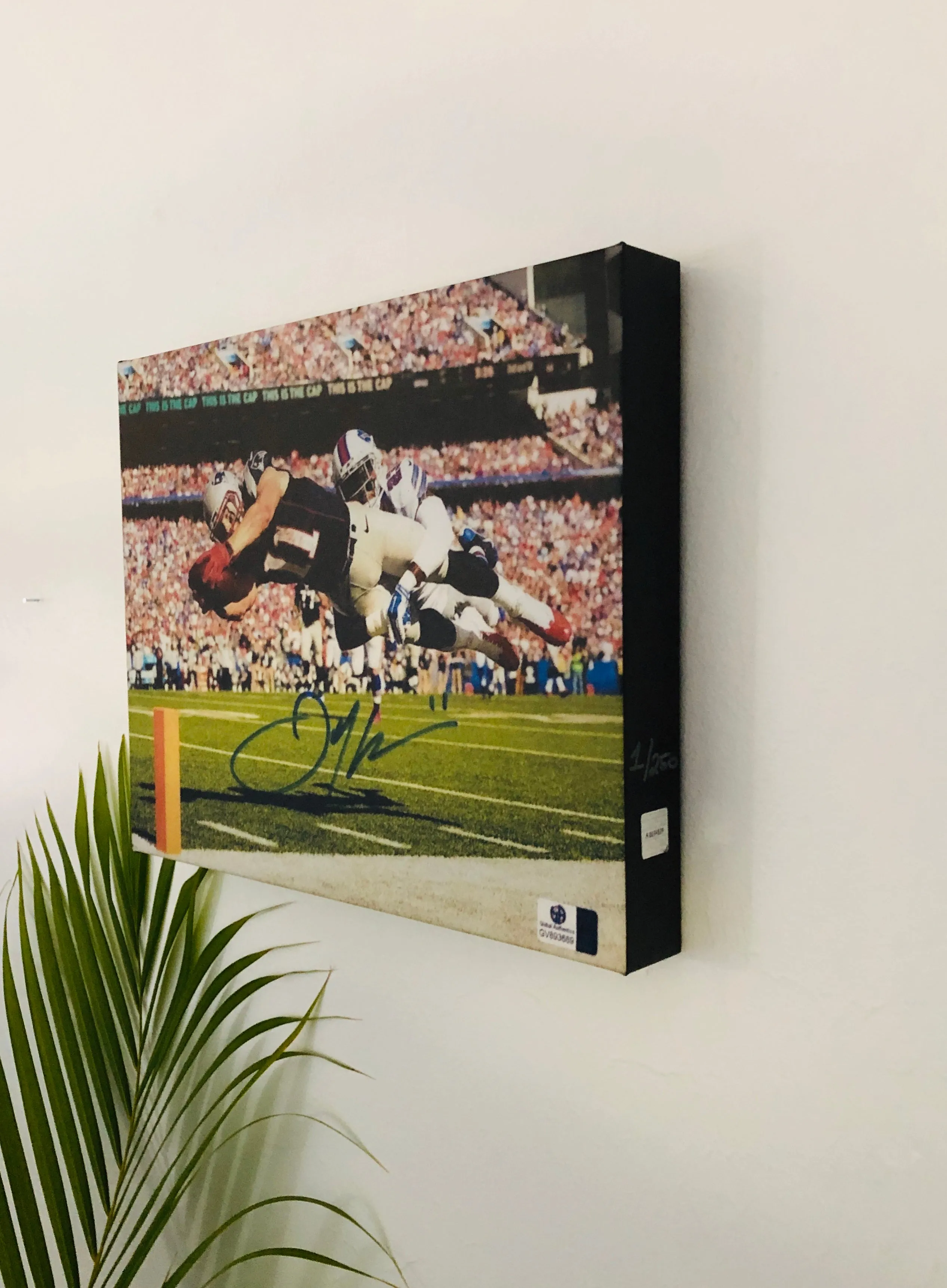 Julian Edelman New England Patriots Facsimile Autograph 11x14 Canvas Wall Art