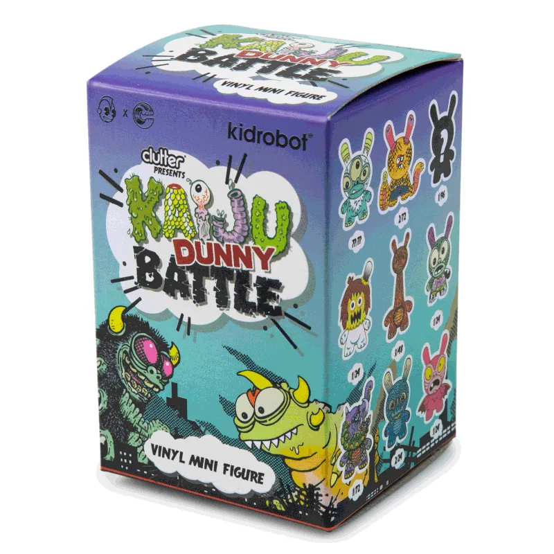 Kidrobot x Clutter Kaiju Battle Dunny Vinyl Mini Figure (1 Blind Box)