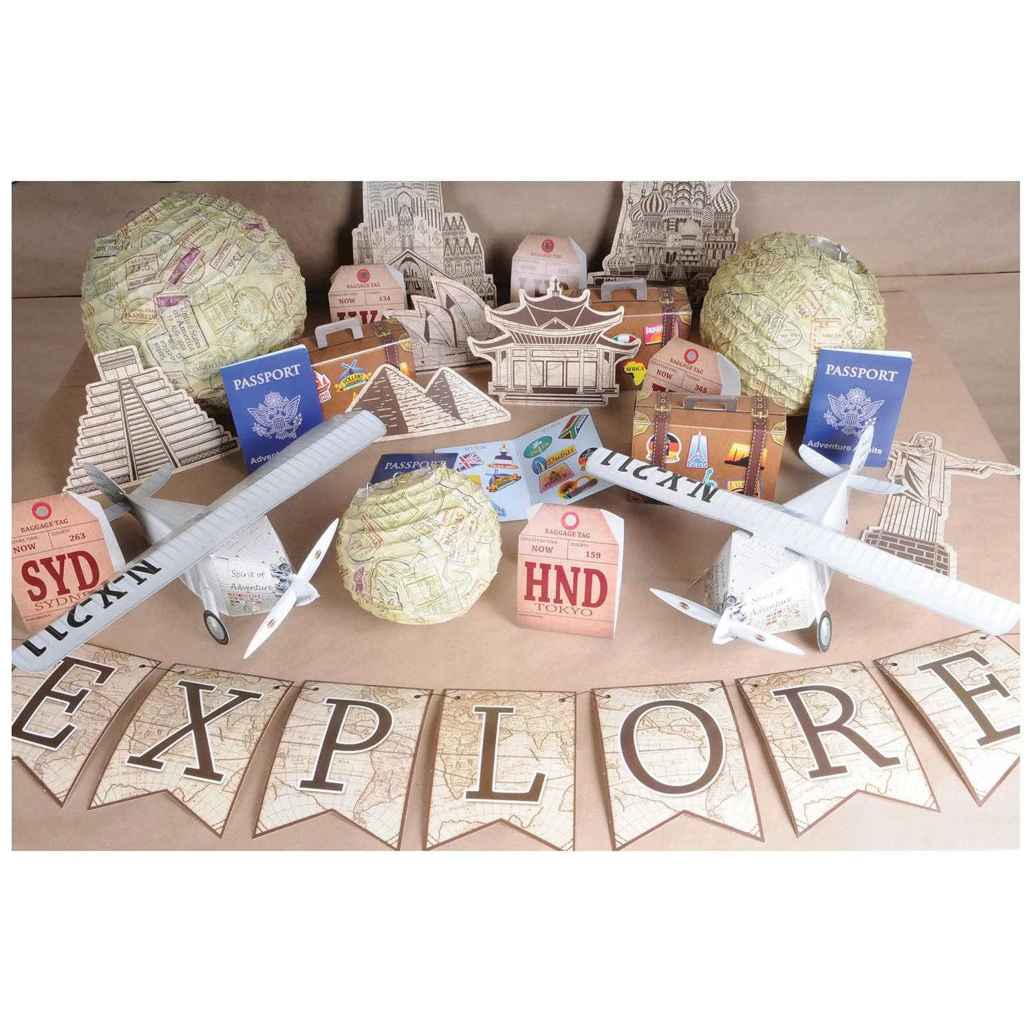 Luggage Party Favor Boxes (3 per Package)