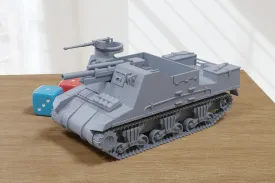 M7 Priest Self-Propelled Gun (Korean War) - 3D Printed Miniature Wargaming Combat Vehicle - 28mm / 20mm / 15mm Scale