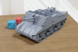 M7 Sexton - 3D Printed Miniature Wargaming Combat Vehicle - 28mm / 20mm / 15mm Scale
