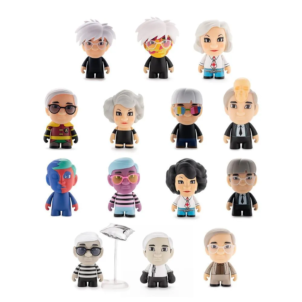 Many Faces of Andy Warhol Vinyl Figures by Kidrobot