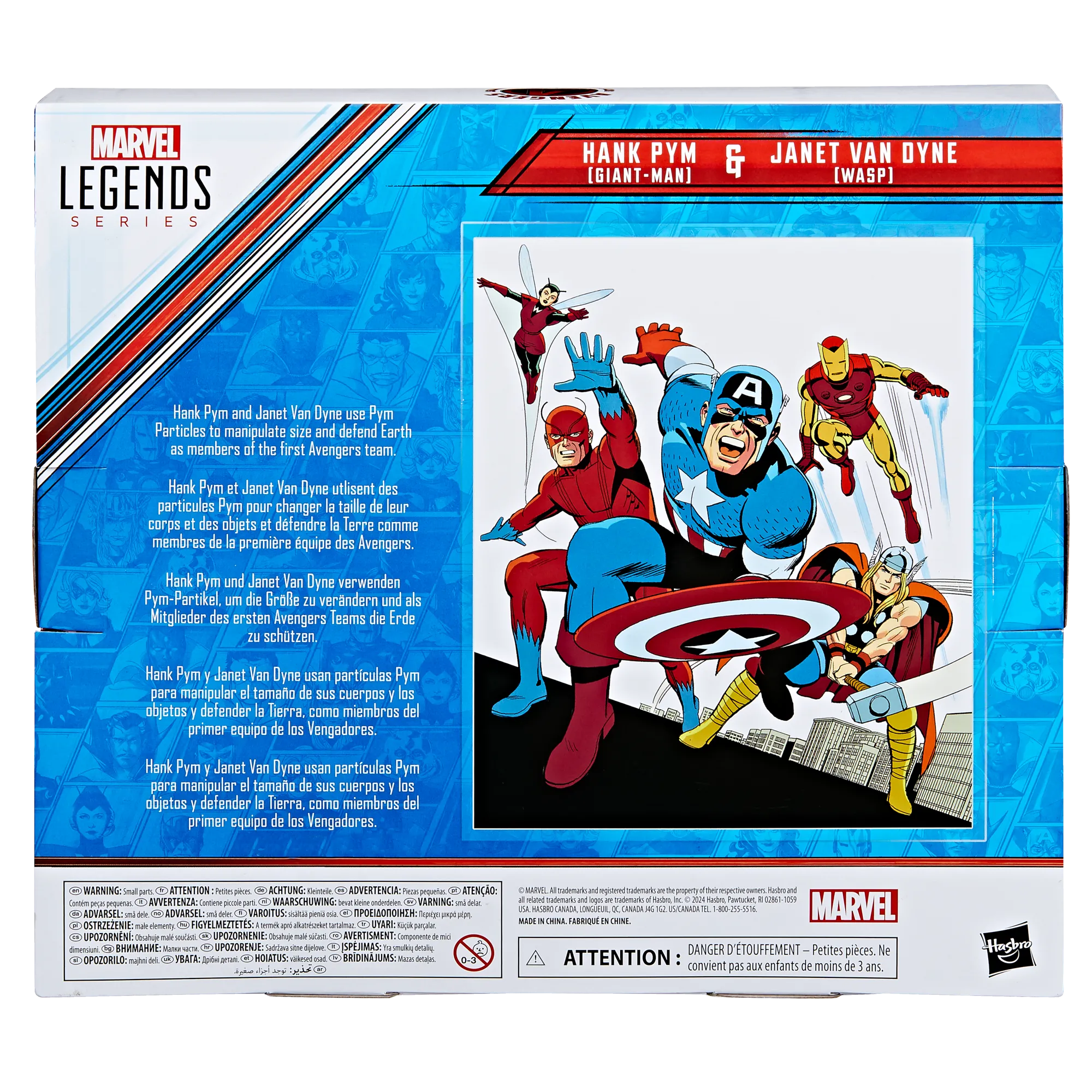 Marvel Legends Series Hank Pym (Giant-Man) & Janet Van Dyne (Wasp) Figures