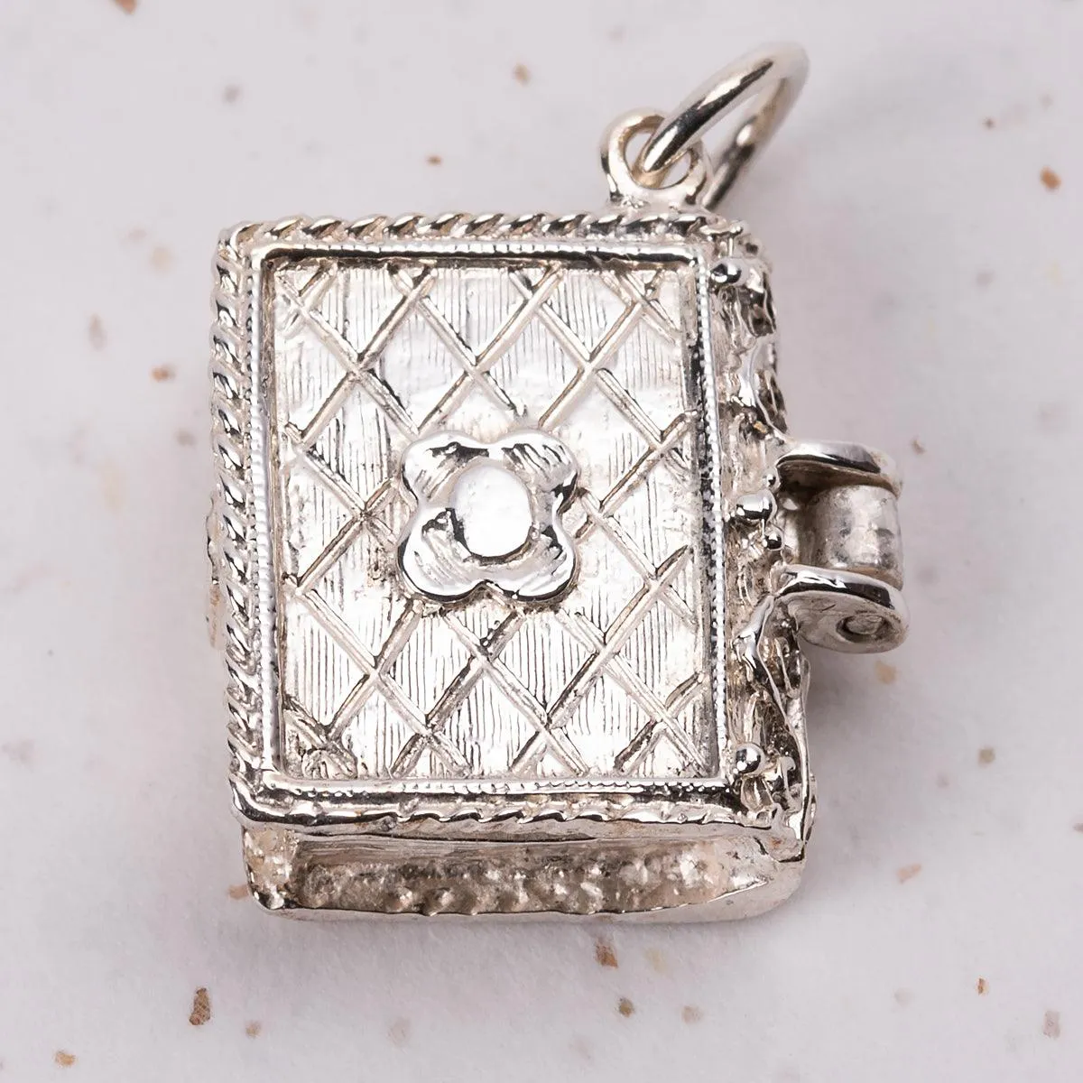 Northanger Abbey Silver Book Charm Pendant