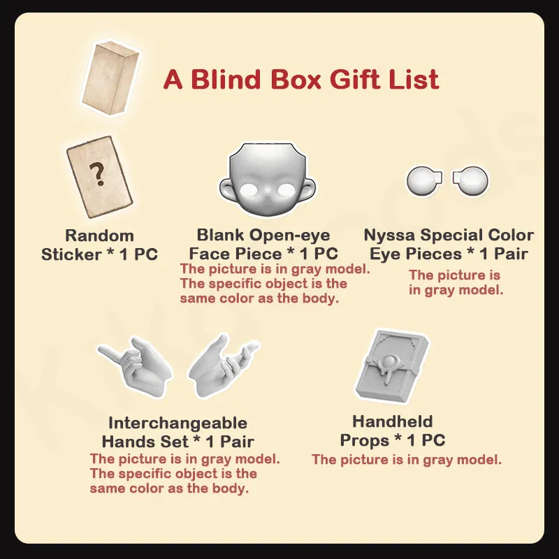 Nyssa Strange Nightmare Series 1/12 Action Figure BJD Blind Box【Shipped in Jun./Jul. 2025】
