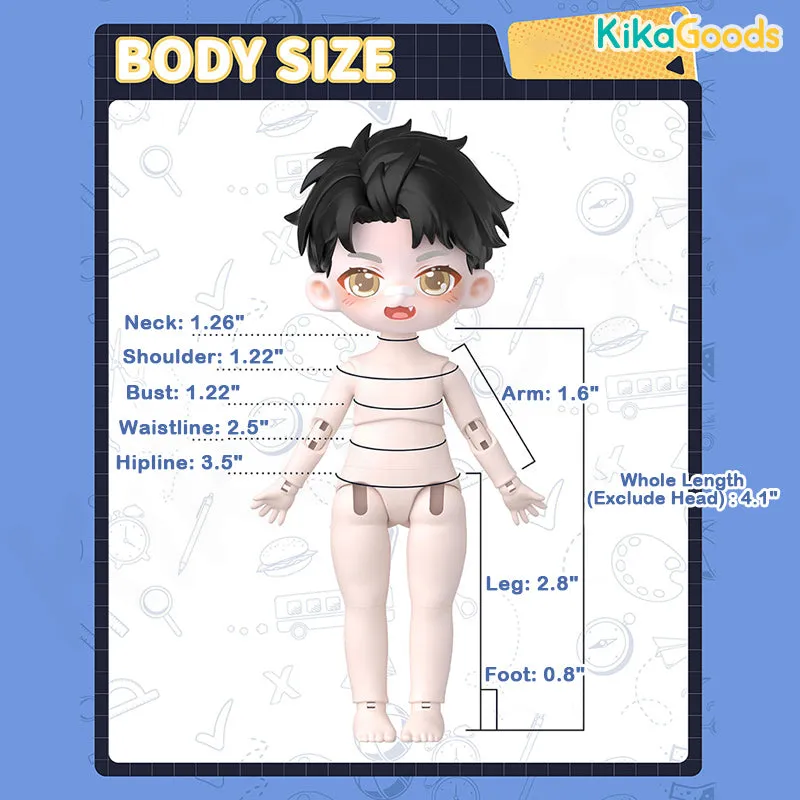 Peetsoon City Shenzhen Student 1/12 BJD Limited Action Figure