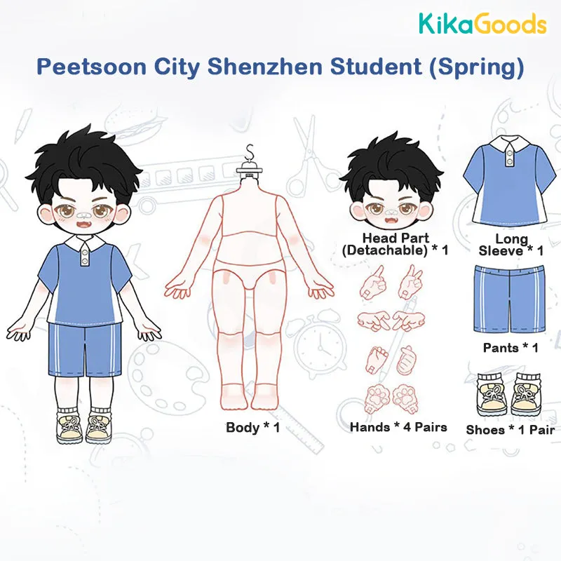 Peetsoon City Shenzhen Student 1/12 BJD Limited Action Figure
